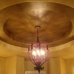 faux painted foyer ceiling